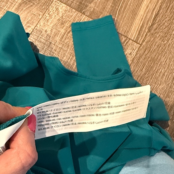 NWOT Abercrombie and Fitch Teal LS Bodysuit - Picture 5 of 5